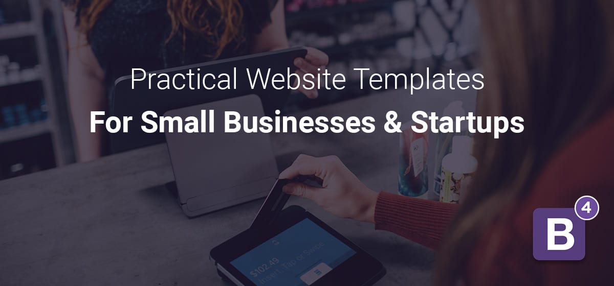 bootstrap website templates for small businesses and startups