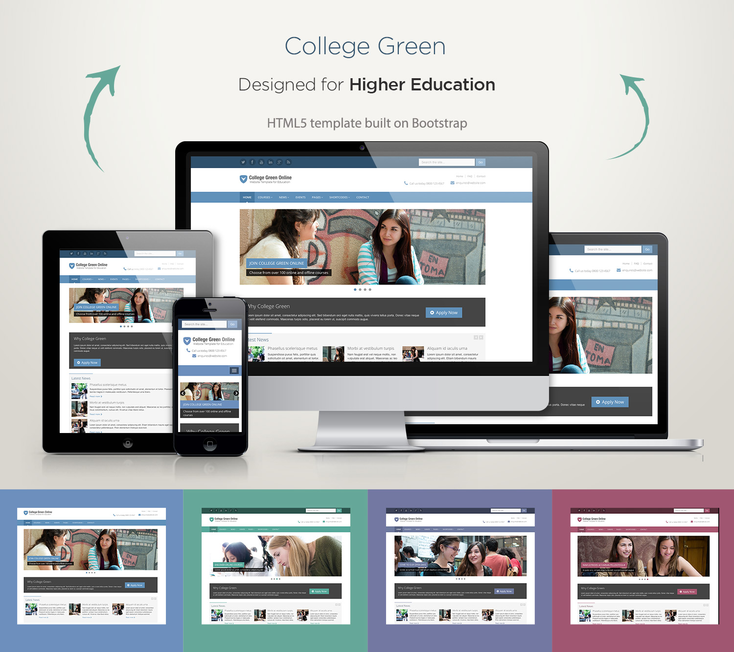 Responsive-Bootstrap-Theme-For-Education-College-Green