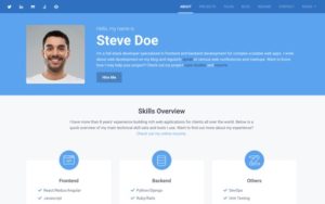 Instance - Bootstrap Personal Portfolio Template for Full Stack Developers