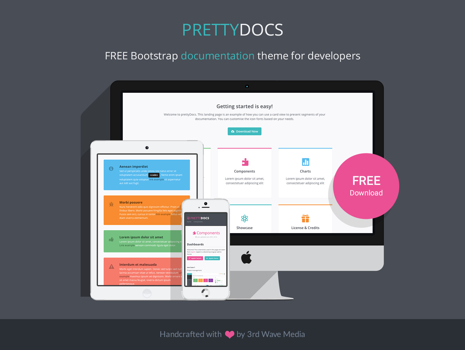 Free-Bootstrap-Theme-for-Project-Documentation-PrettyDocs