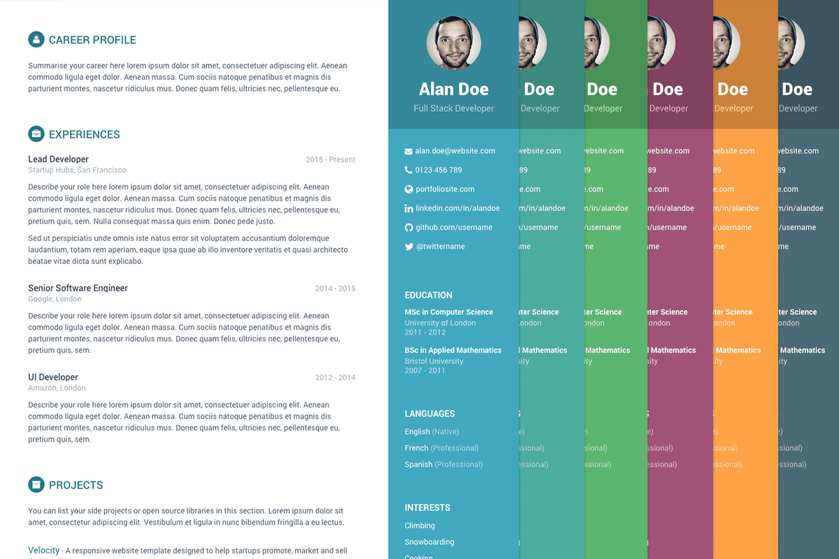 Orbit - Free Bootstrap Resume Template For Developers