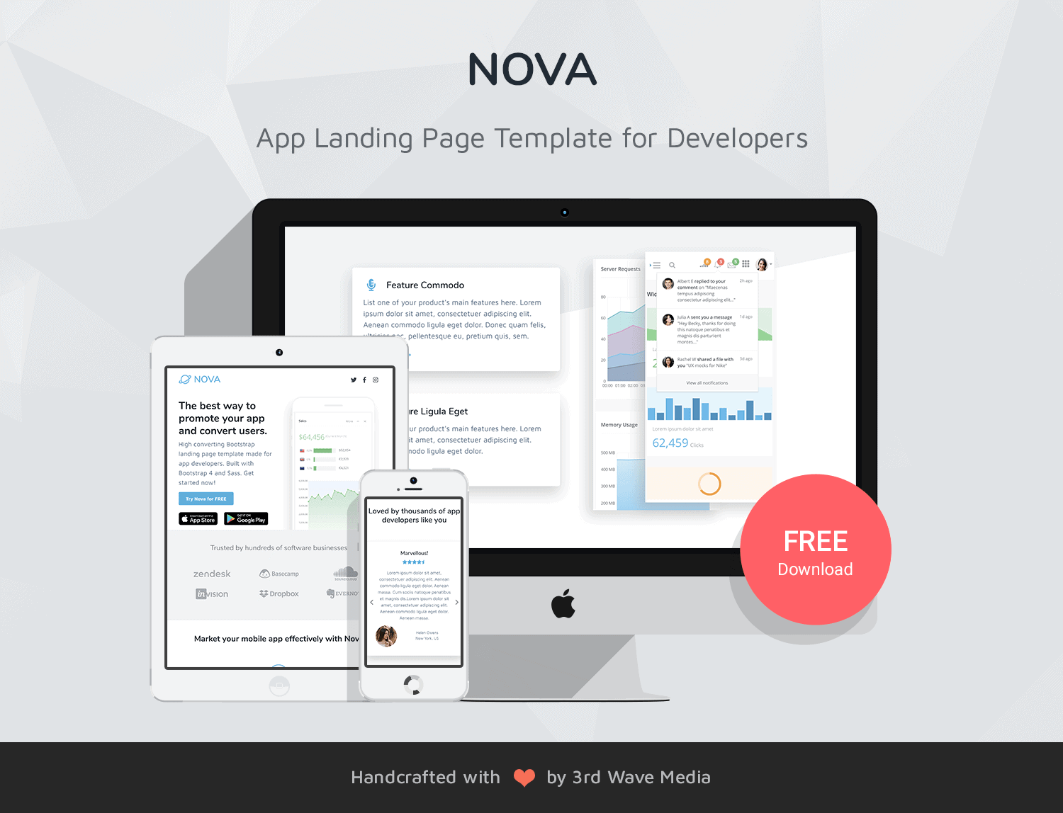 Free-Bootstrap-Mobile-App-Landing-Page-Template-Nova