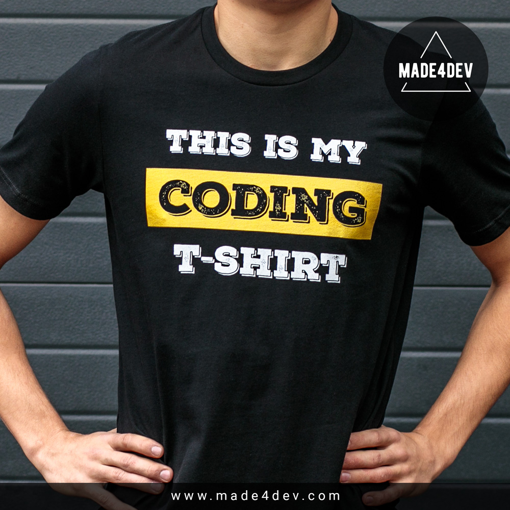 my coding t-shirt for developers