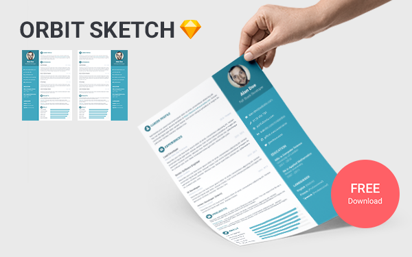 Orbit Sketch - Free Sketch Resume Template