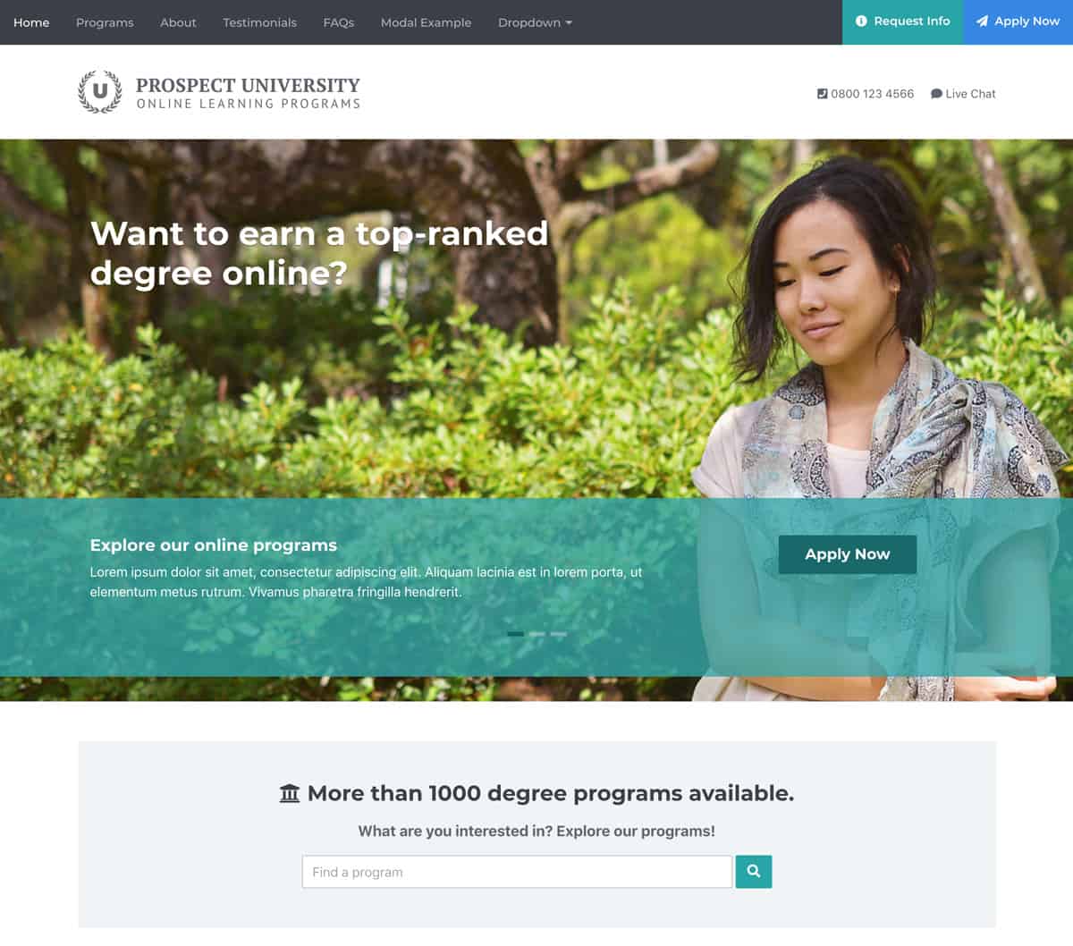 prospect-bootstrap-landing-template-for-online-education