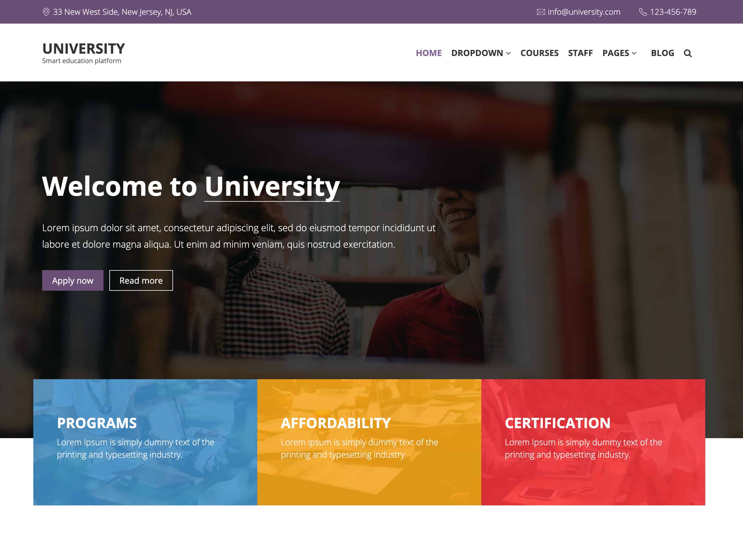 university-template