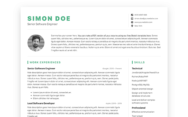 DevResume - Free Bootstrap 5 Resume/CV Template For Software Developers