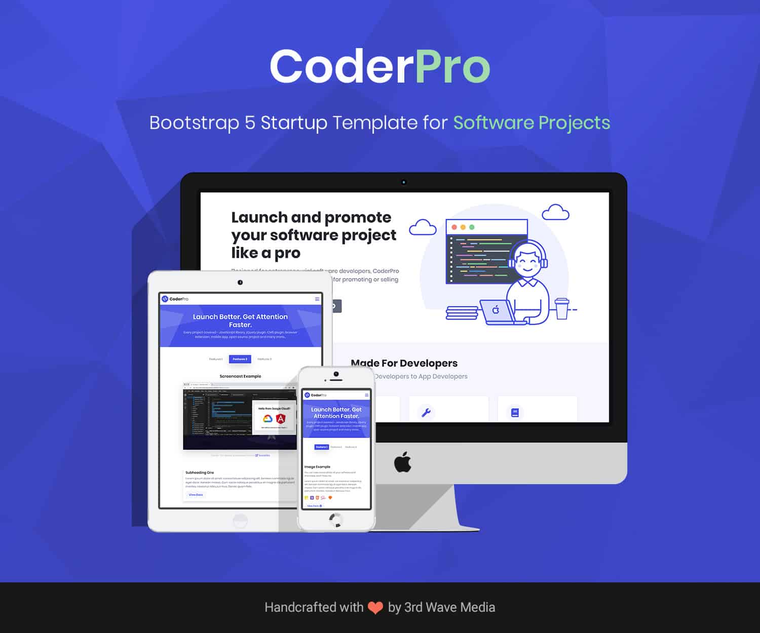 CoderPro Bootstrap 5 Startup Template For Software Projects