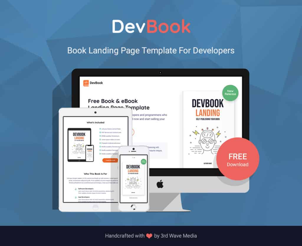 DevBook - Free Bootstrap 5 Book Landing Page Website Template For ...