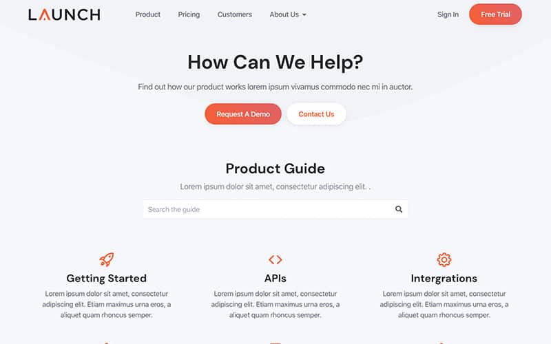 Launch Template Support Page