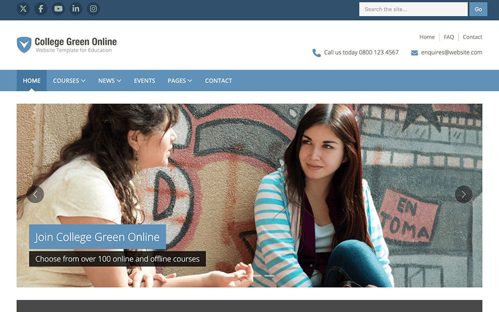 College Green - Bootstrap 5 Website Template For Higher Education