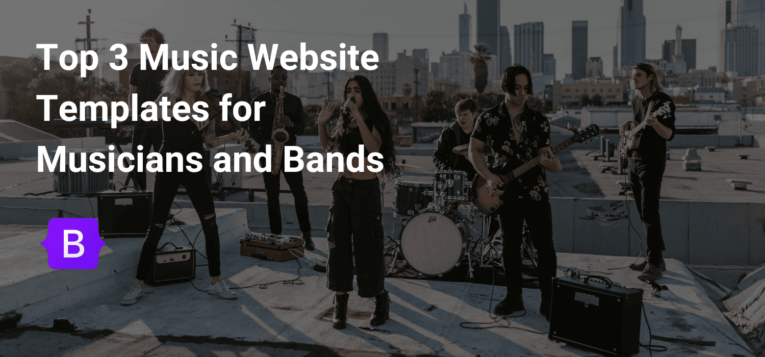 Top 3 Music Website Templates for Musicians and Bands-Bootstrap