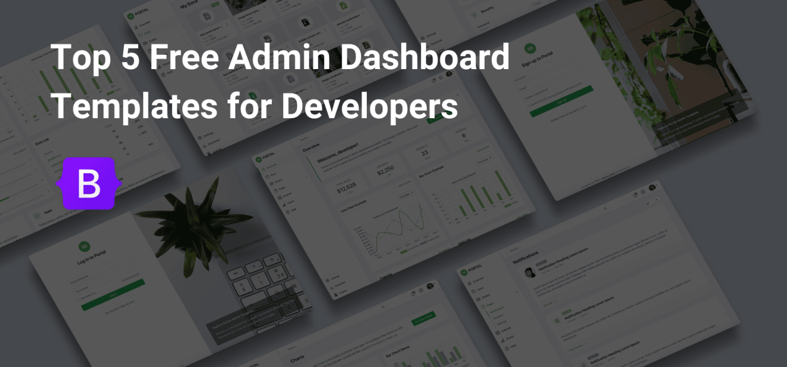 Top 5 Free Admin Dashboard Templates For Developers | UX Centred ...